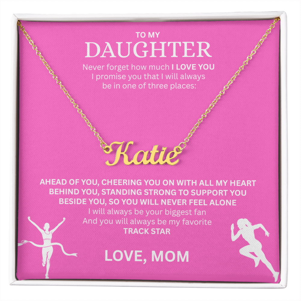 Reward the heart of a winner with a "Custom Name Necklace"