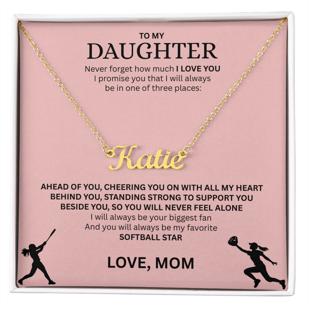 Surprise your Champion with a "Custom Name Necklace"