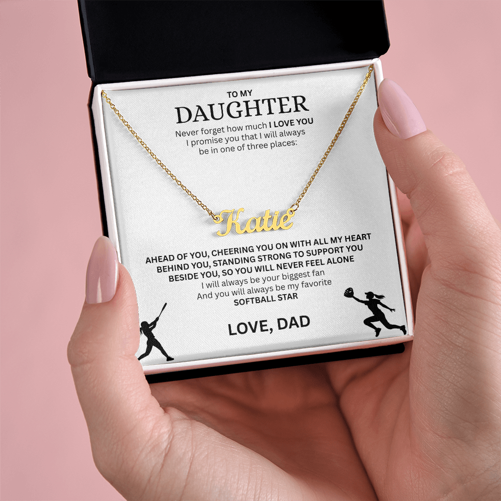 Surprise your Champion with a "Custom Name Necklace"