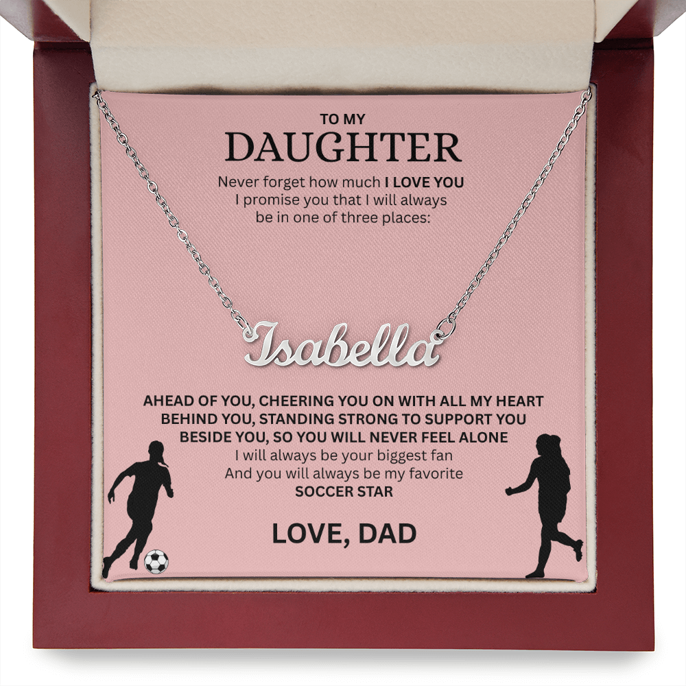 Honor her with this "Custom Name Necklace"