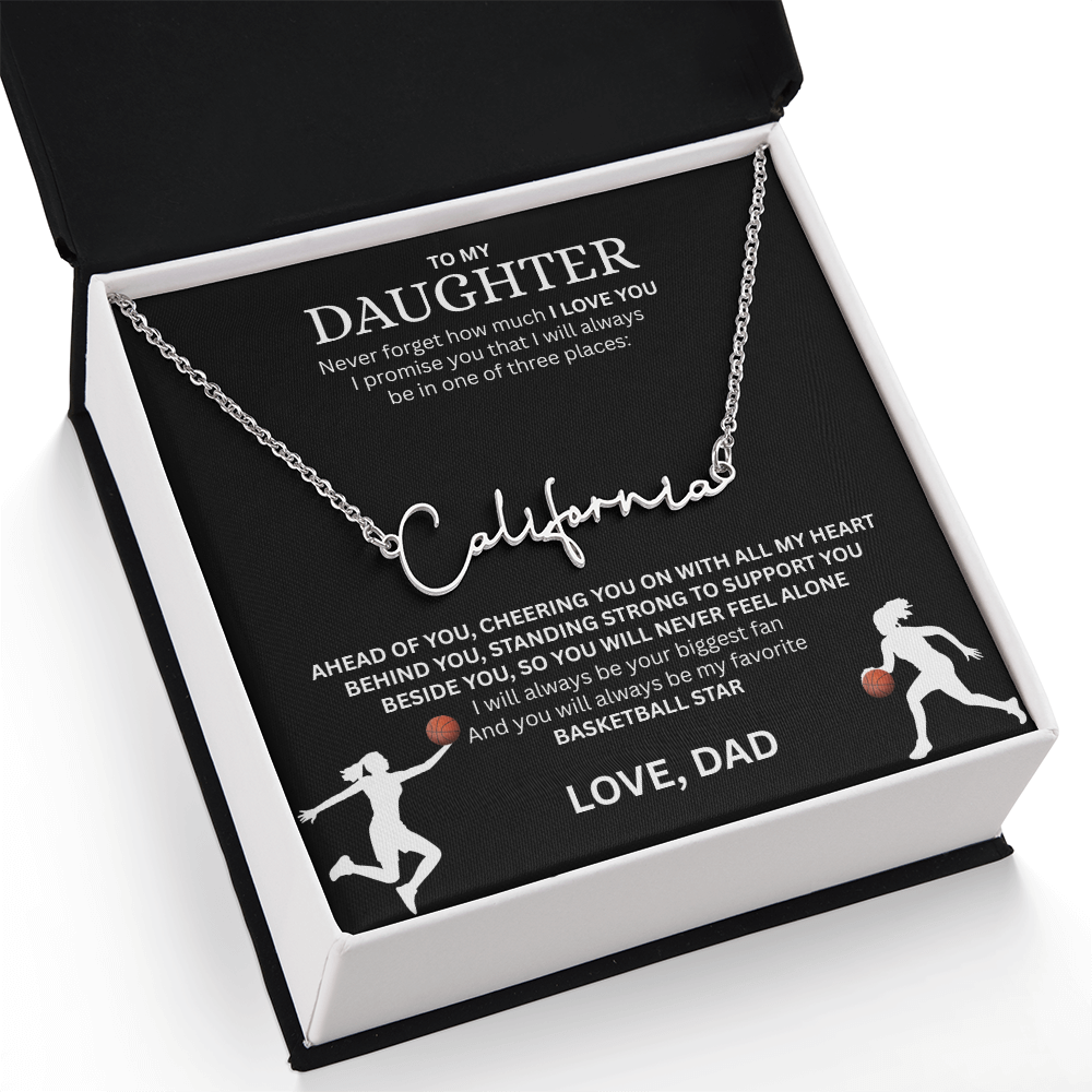 Celebrate your "All-Star" with this Signature Name Necklace