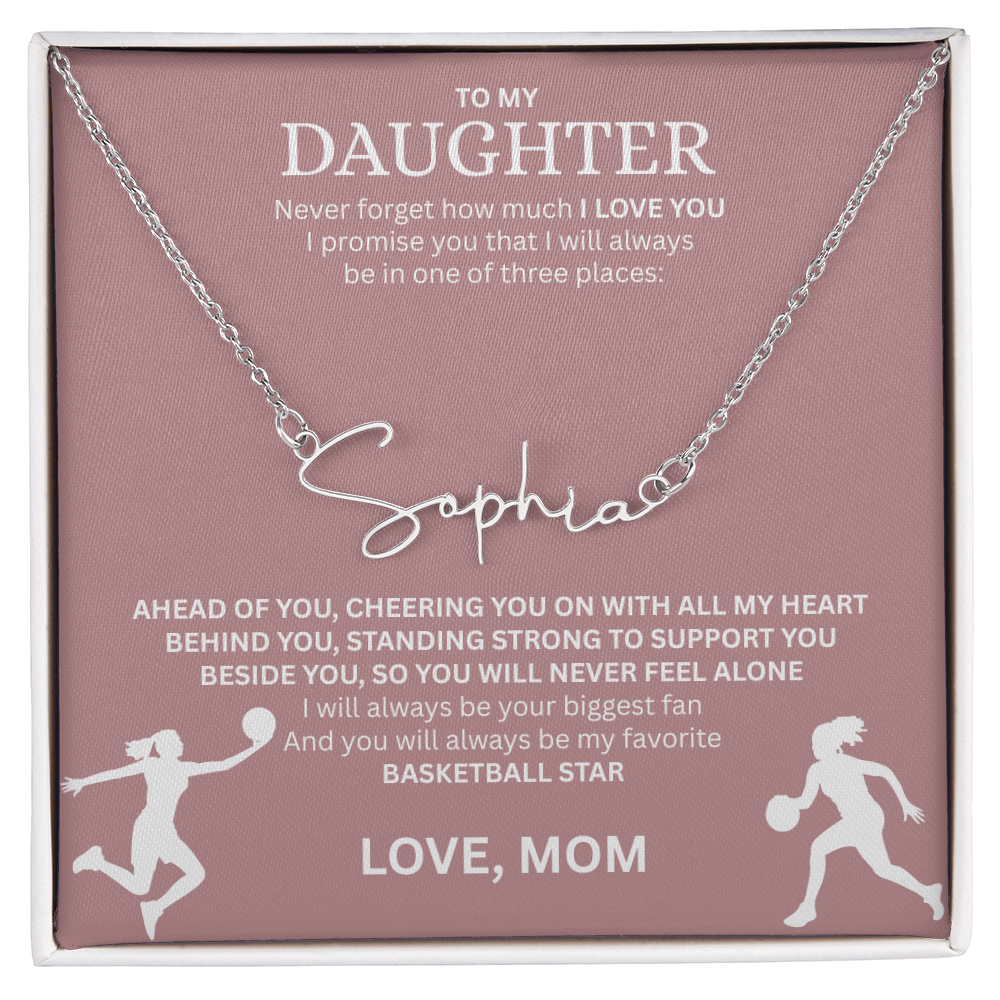 Celebrate your "All-Star" with this Signature Name Necklace