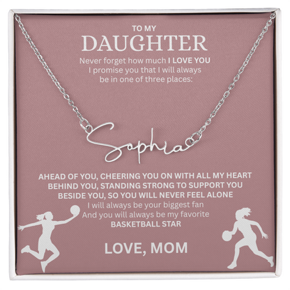 Celebrate your "All-Star" with this Signature Name Necklace