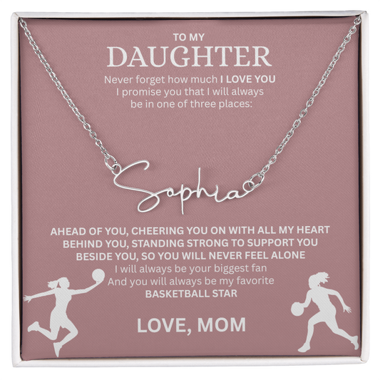 Celebrate your "All-Star" with this Signature Name Necklace