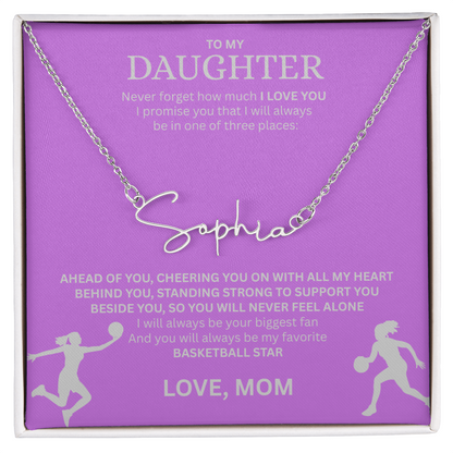 Celebrate your "All-Star" with this Signature Name Necklace