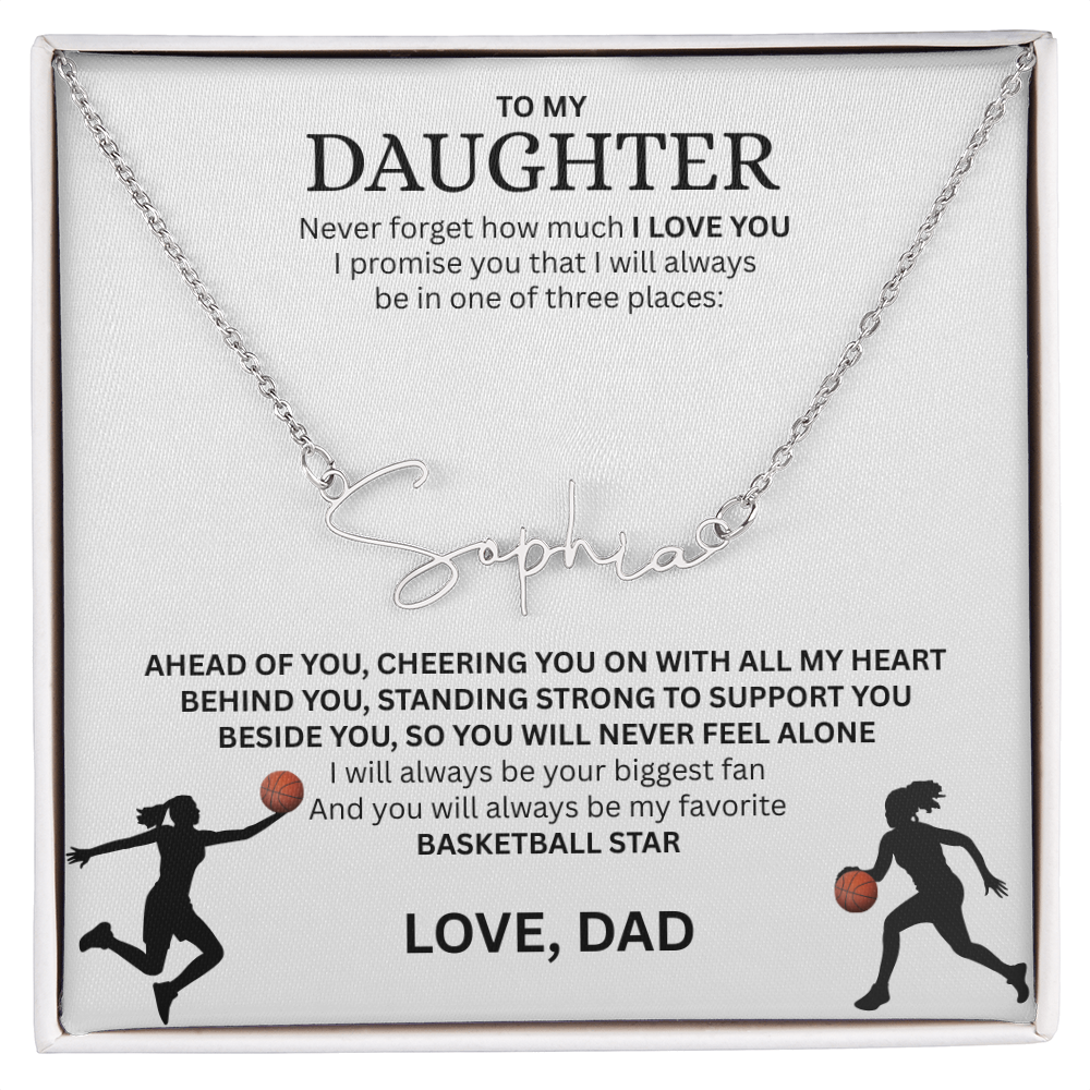 Celebrate your "All-Star" with this Signature Name Necklace
