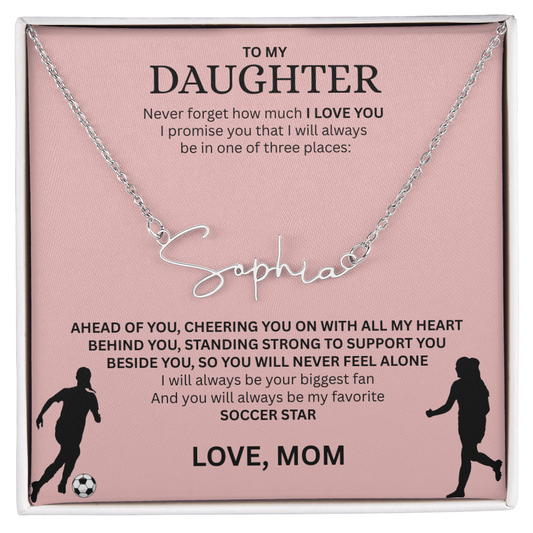Recognize her greatness with a "Signature Name Necklace"