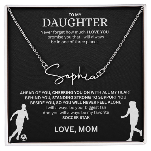 Recognize her greatness with a "Signature Name Necklace"