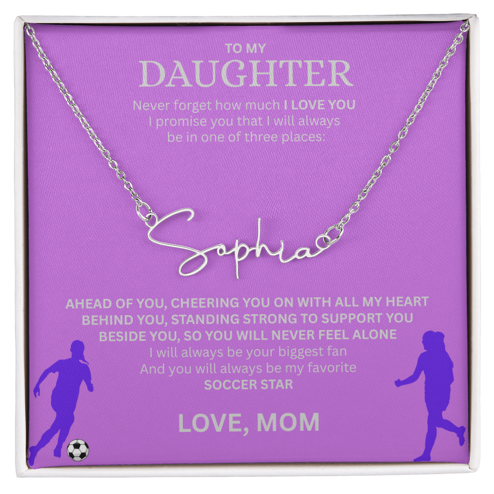 Recognize her greatness with a "Signature Name Necklace"