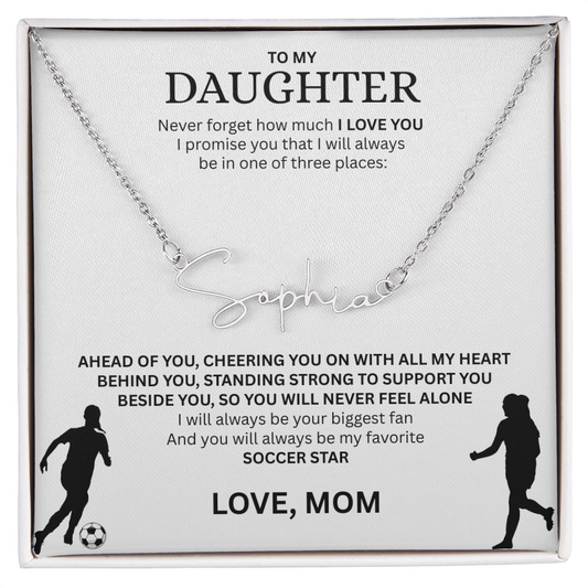 Recognize her greatness with a "Signature Name Necklace"
