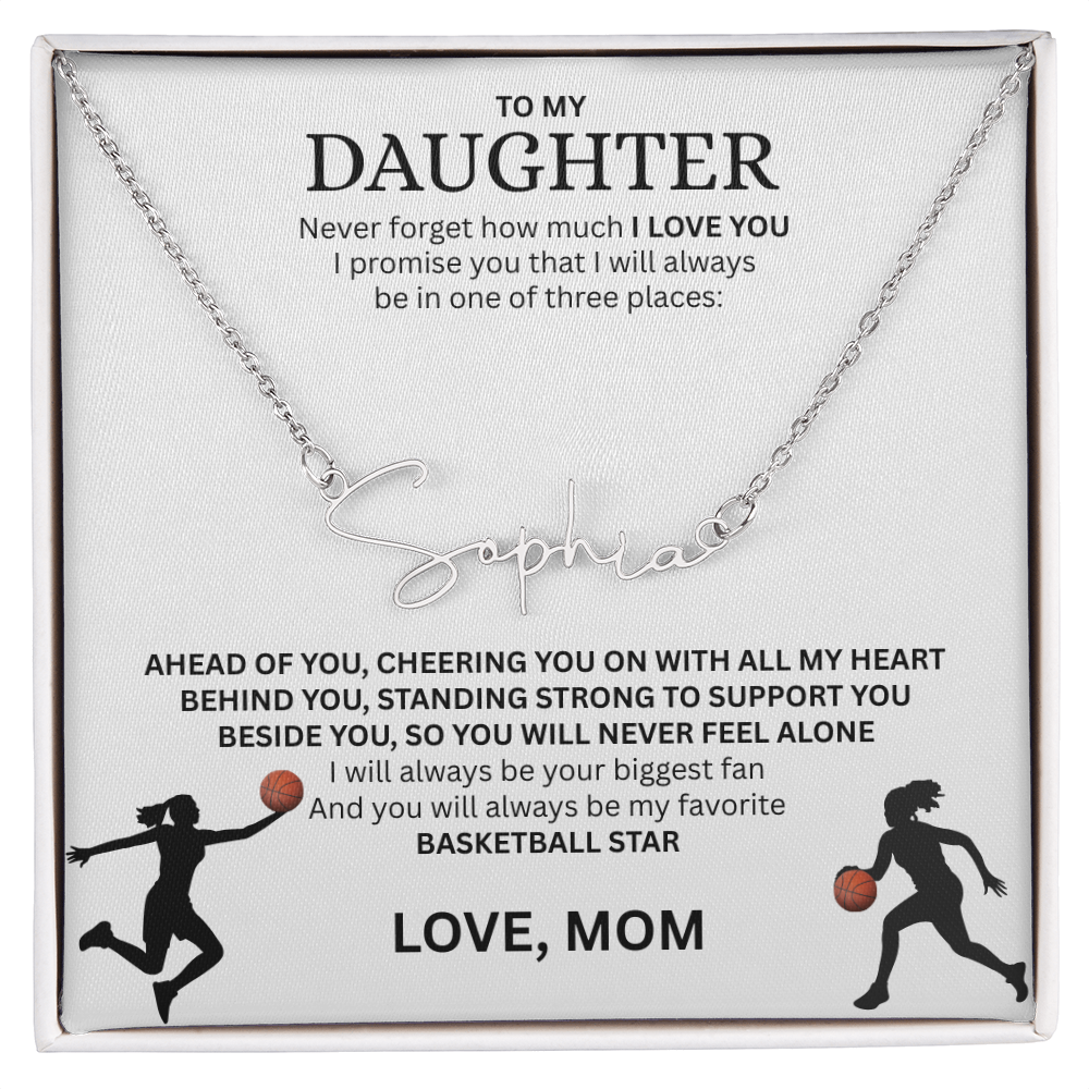 Celebrate your "All-Star" with this Signature Name Necklace