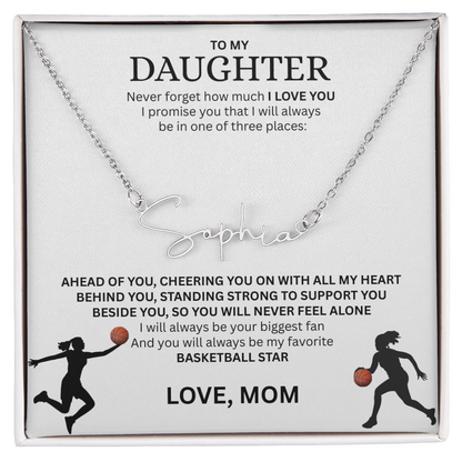 Celebrate your "All-Star" with this Signature Name Necklace