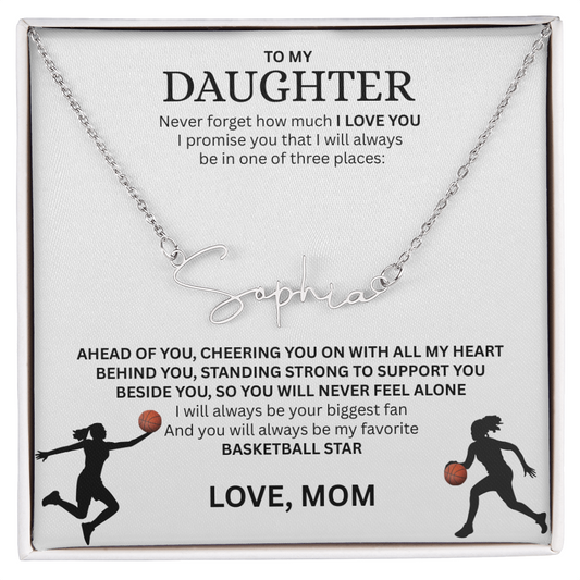 Celebrate your "All-Star" with this Signature Name Necklace