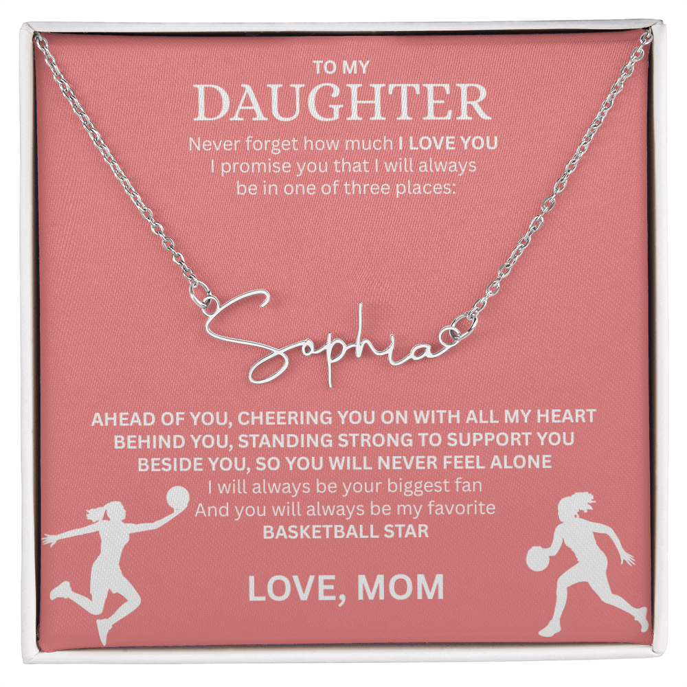 Celebrate your "All-Star" with this Signature Name Necklace