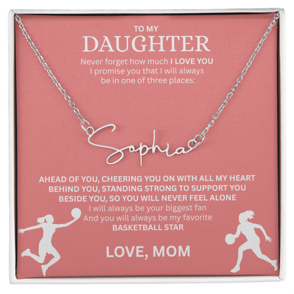 Celebrate your "All-Star" with this Signature Name Necklace