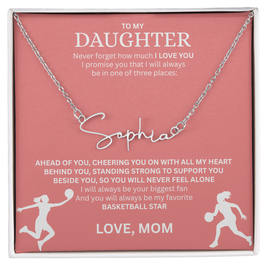 Celebrate your "All-Star" with this Signature Name Necklace