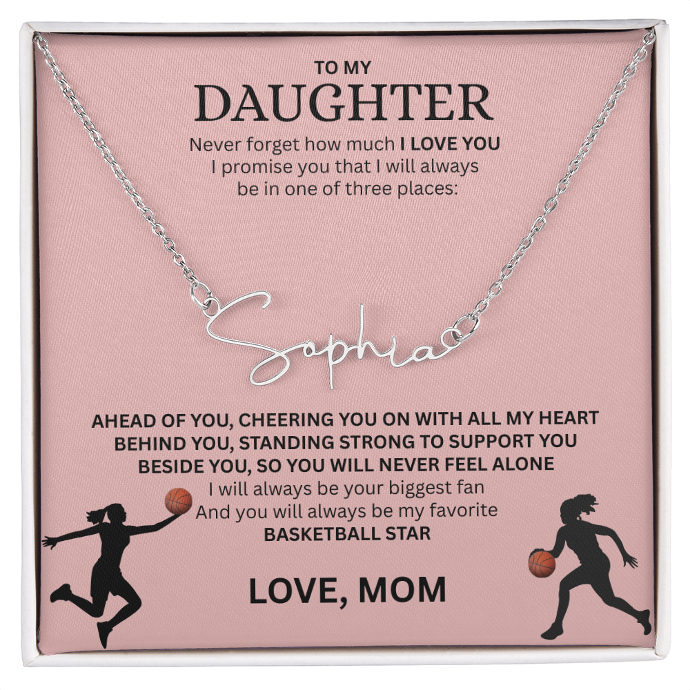 Celebrate your "All-Star" with this Signature Name Necklace