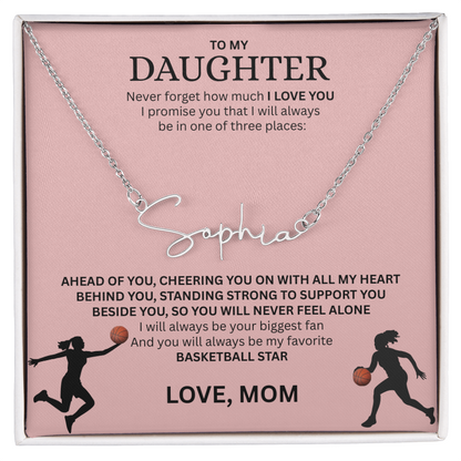 Celebrate your "All-Star" with this Signature Name Necklace