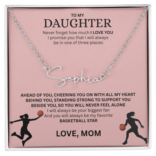 Celebrate your "All-Star" with this Signature Name Necklace