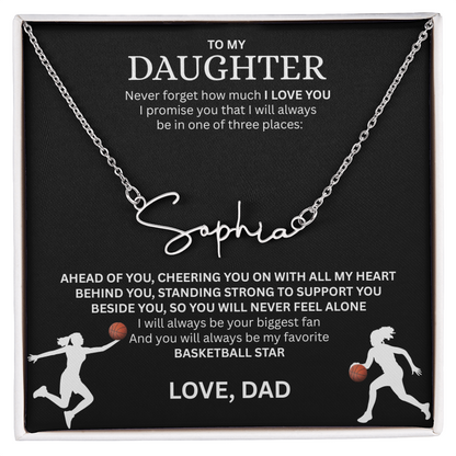 Celebrate your "All-Star" with this Signature Name Necklace