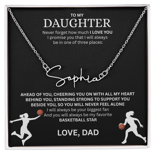 Celebrate your "All-Star" with this Signature Name Necklace