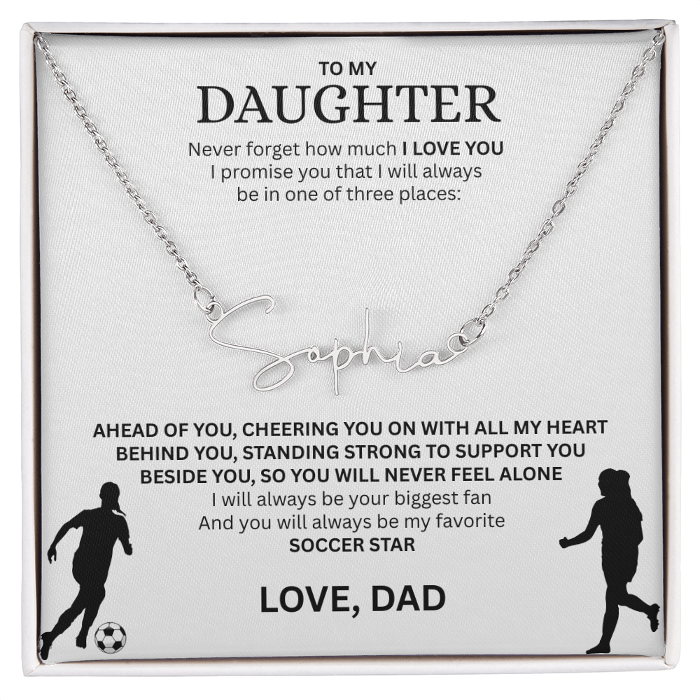 Recognize her greatness with a "Signature Name Necklace"