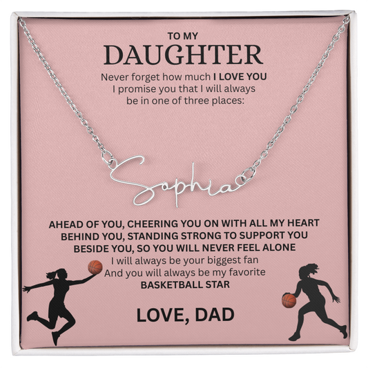Celebrate your "All-Star" with this Signature Name Necklace