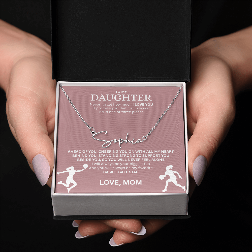 Celebrate your "All-Star" with this Signature Name Necklace