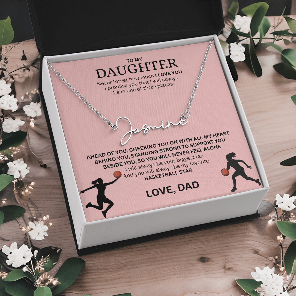 Celebrate your "All-Star" with this Signature Name Necklace