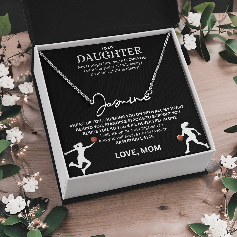 Celebrate your "All-Star" with this Signature Name Necklace