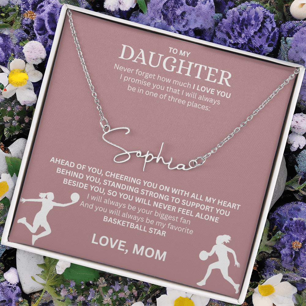 Celebrate your "All-Star" with this Signature Name Necklace