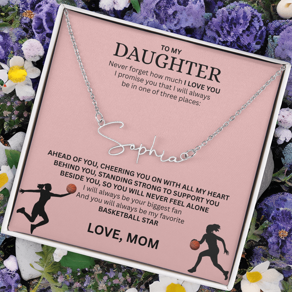 Celebrate your "All-Star" with this Signature Name Necklace