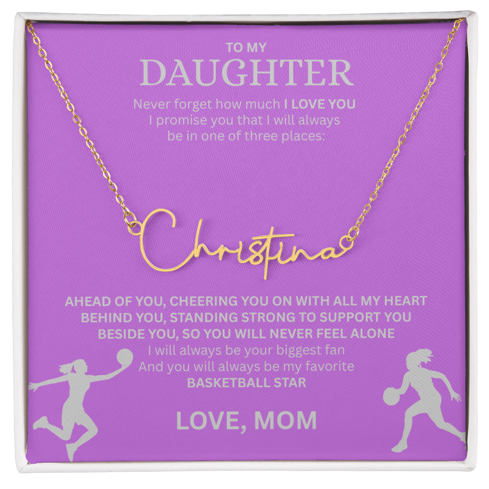 Celebrate your "All-Star" with this Signature Name Necklace