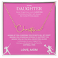 Shine a light on her success with this "Signature Name Necklace"