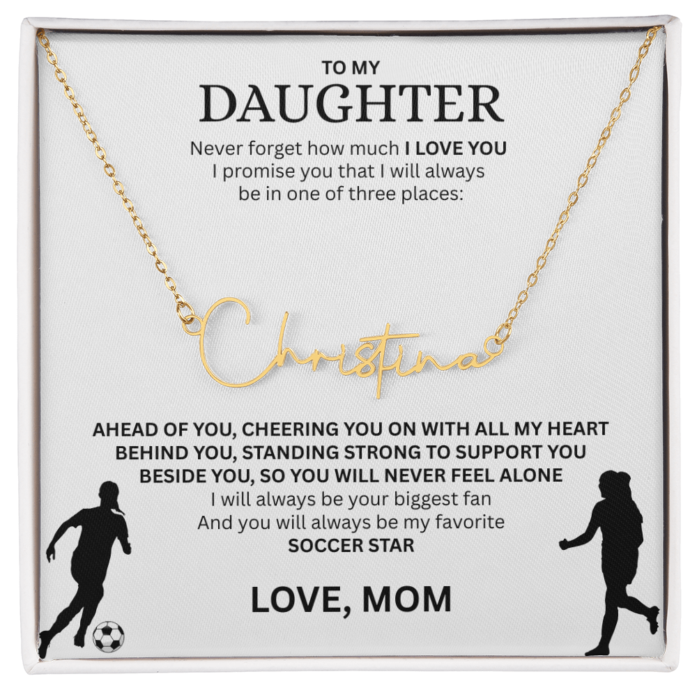 Recognize her greatness with a "Signature Name Necklace"