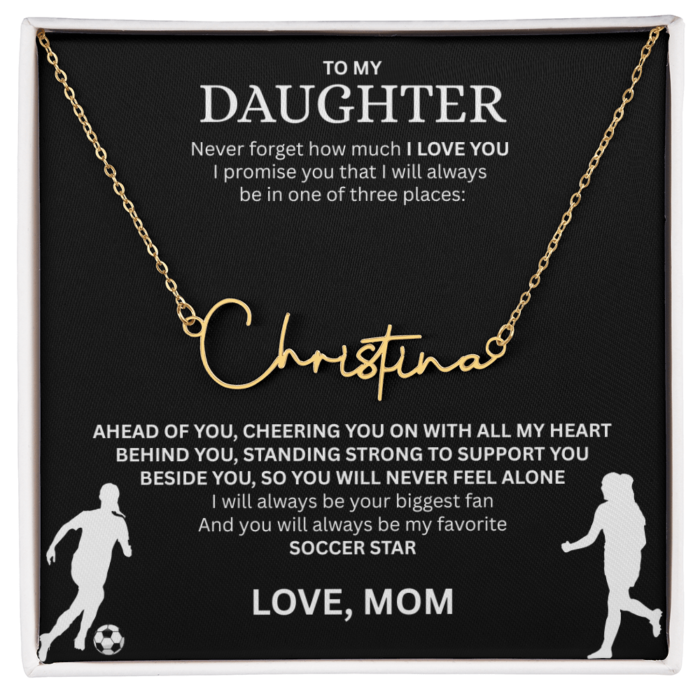 Recognize her greatness with a "Signature Name Necklace"
