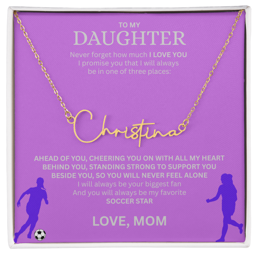 Recognize her greatness with a "Signature Name Necklace"