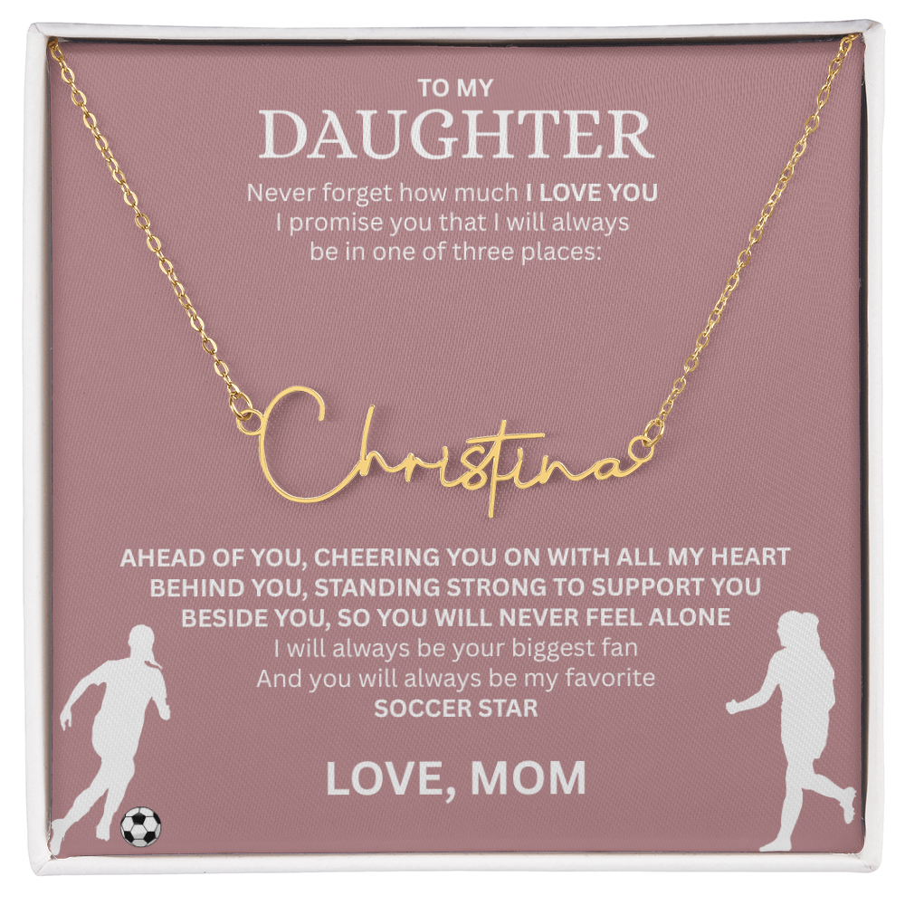 Recognize her greatness with a "Signature Name Necklace"