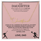 Shine a light on her success with this "Signature Name Necklace"