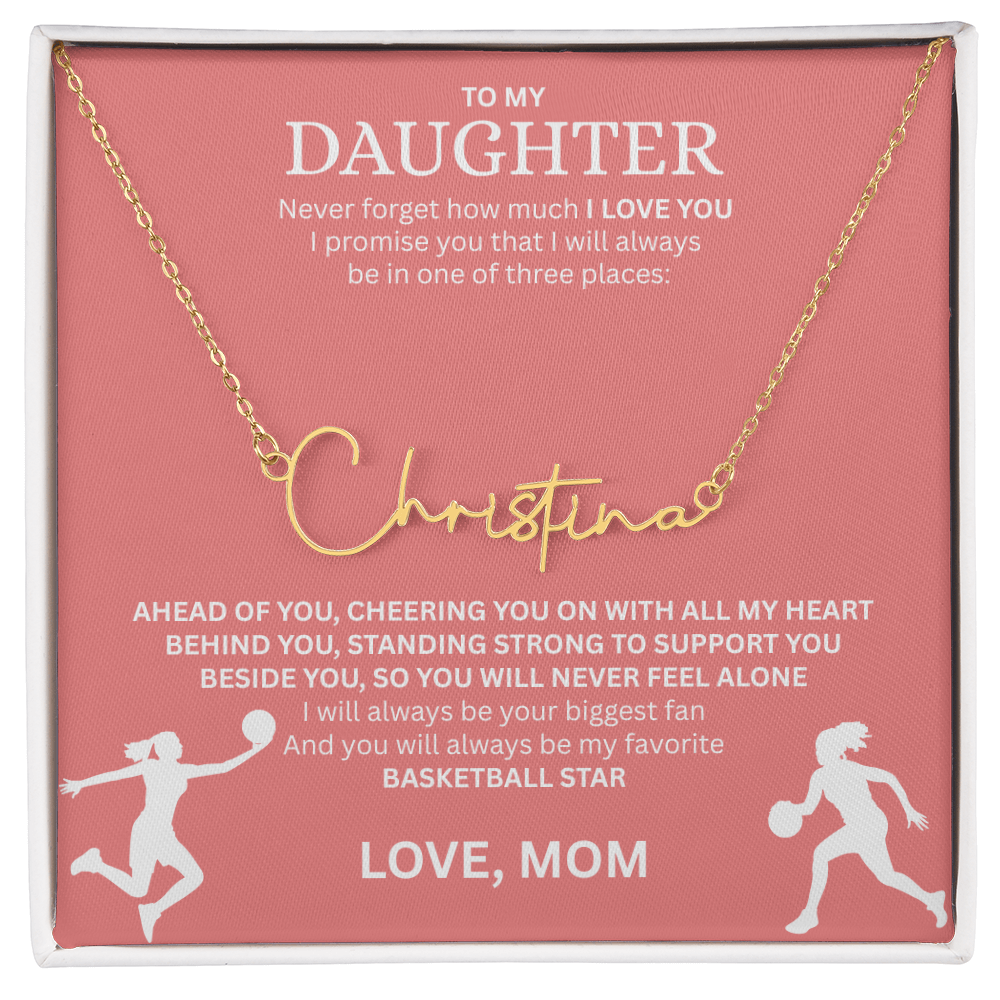 Celebrate your "All-Star" with this Signature Name Necklace