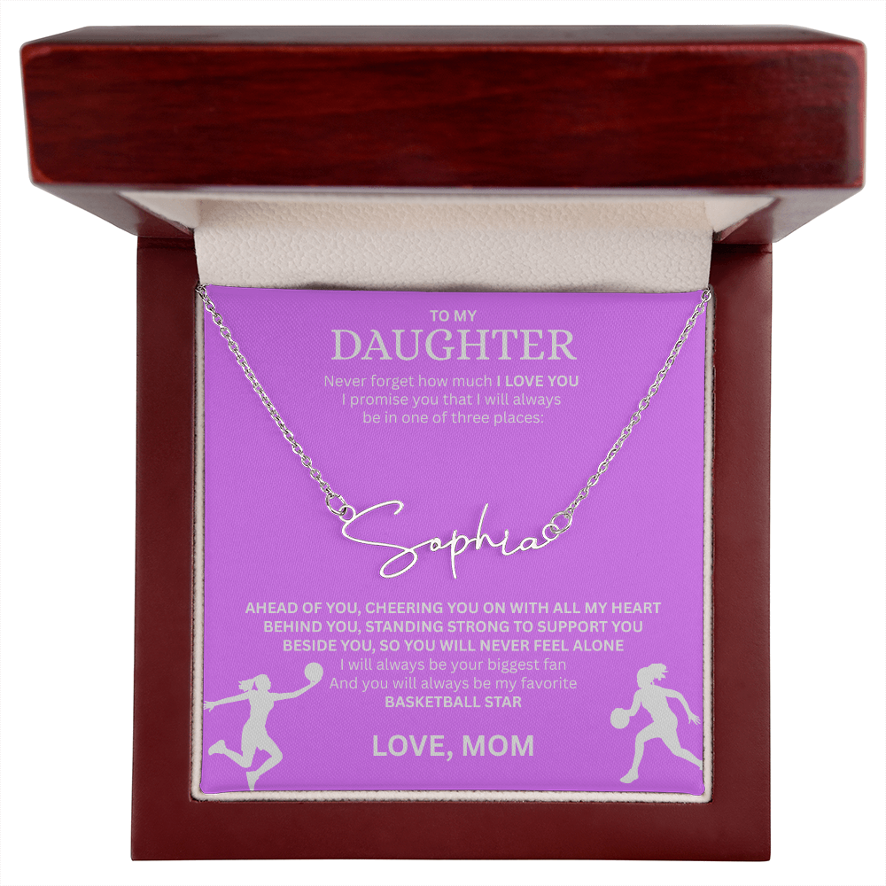 Celebrate your "All-Star" with this Signature Name Necklace