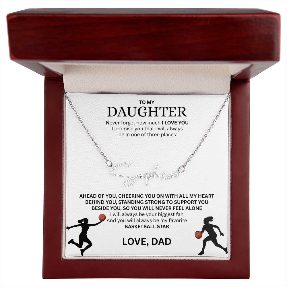 Celebrate your "All-Star" with this Signature Name Necklace