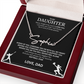 Shine a light on her success with this "Signature Name Necklace"