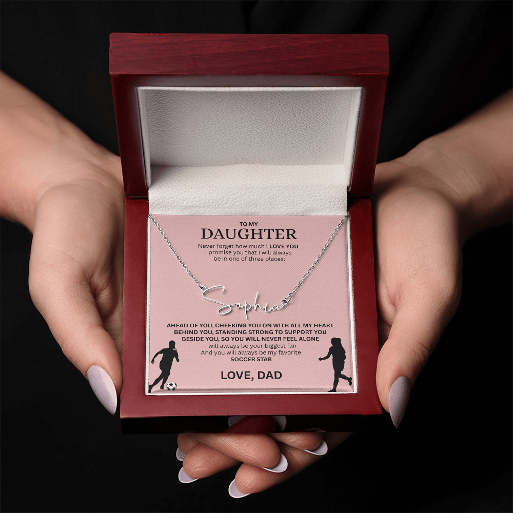 Recognize her greatness with a "Signature Name Necklace"