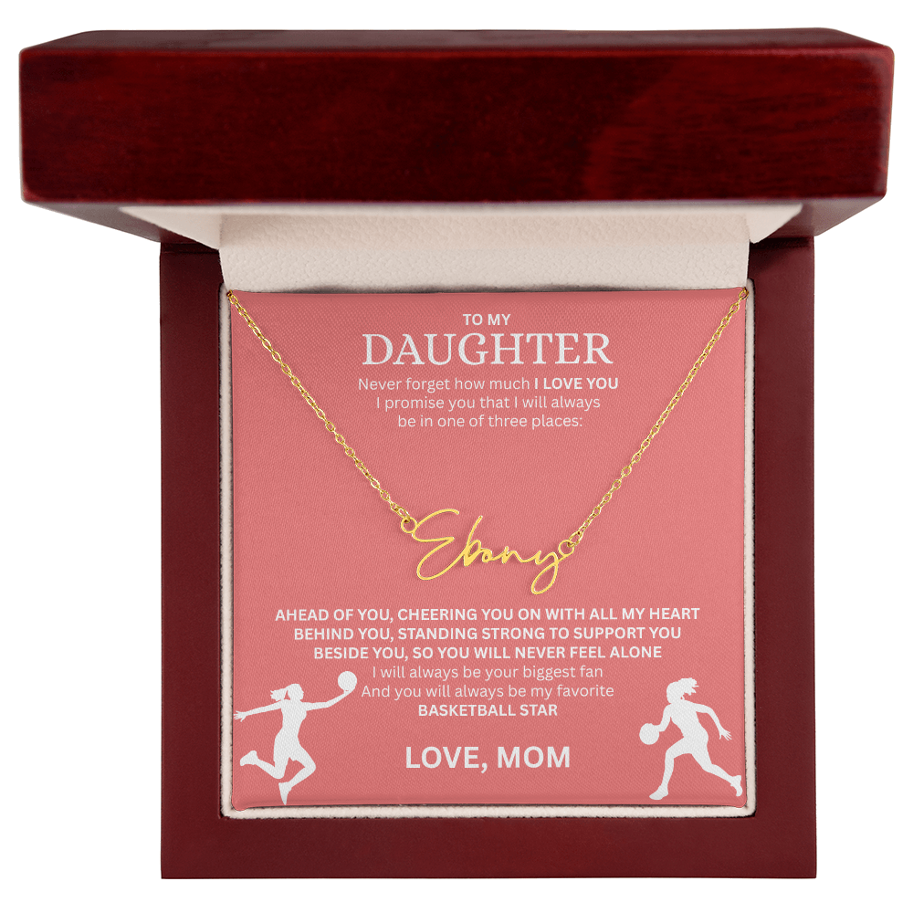 Celebrate your "All-Star" with this Signature Name Necklace