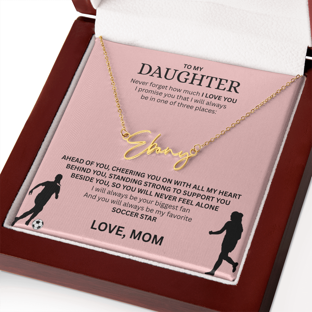 Recognize her greatness with a "Signature Name Necklace"