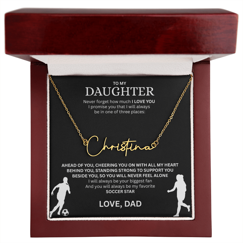 Recognize her greatness with a "Signature Name Necklace"