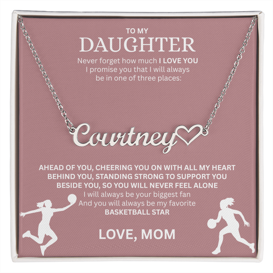 Personalize this "Heart Name Necklace" for your Champion