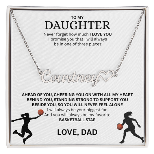 Personalize this "Heart Name Necklace" for your Champion