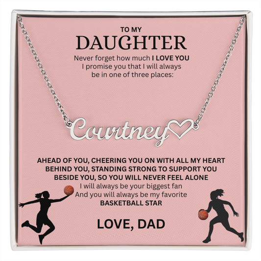 Personalize this "Heart Name Necklace" for your Champion